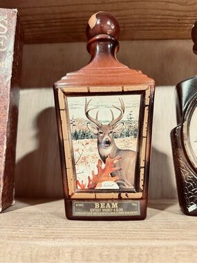 Jim Beam Decanter with James Lockhart Painting